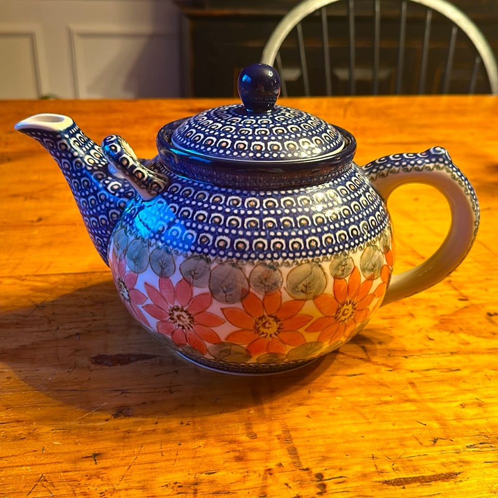 Unikat Polish Pottery Teapot Pattern #463